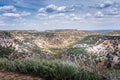 Scenic view over the Palo Duro Canyon, Texas Royalty Free Stock Photo