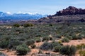 Scenic view from Panorama Point Overlook in Arches National Park Royalty Free Stock Photo