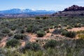 Scenic view from Panorama Point Overlook in Arches National Park Royalty Free Stock Photo