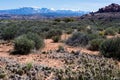 Scenic view from Panorama Point Overlook in Arches National Park Royalty Free Stock Photo