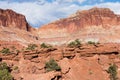 Scenic view from Panorama Point overlook at Capitol Reef National Park Royalty Free Stock Photo