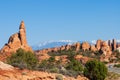 Parade of Elephants rocks in  Arches National Park Royalty Free Stock Photo