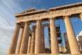 Scenic view of Parthenon Temple, Acropolis, Athens, Greece. Royalty Free Stock Photo