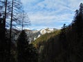 Scenic view of a peak above Ljubelj pass