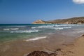 Scenic view at peninsula Prasonisi on Rhodes island, Greece Royalty Free Stock Photo