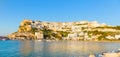 A scenic view of Peschici, small fisihing town in Apuglia south Royalty Free Stock Photo