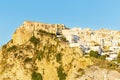 A scenic view of Peschici, small fisihing town in Apuglia south Royalty Free Stock Photo