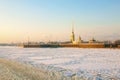 Scenic view of Peter and Paul Fortress in St. Petersburg, Russia