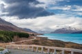 Scenic view at Peters Lookout, Mount Cook Road alongside Lake Pukaki