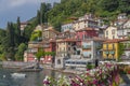 Scenic view of the picturesque village of Varenna on the eastern shore of Lake Como, Italy Royalty Free Stock Photo