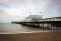 Scenic view of pier of Brighton town, England