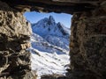 Scenic view of pizzo Varrone in winter Royalty Free Stock Photo
