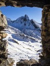 Scenic view of pizzo Varrone in winter Royalty Free Stock Photo