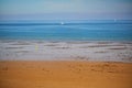 Scenic view of Plage du Sillon beach in Saint-Malo, Brittany, France