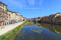 Ponte Vecchio (Golden Bridge) and Arno river, Florence - Italy Royalty Free Stock Photo