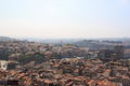 Scenic view of Porto, Portugal from the tower Cl rigos Church. Orange roofs of the houses