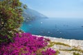 Scenic view of Positano, Amalfi Coast, Campania region in Italy Royalty Free Stock Photo