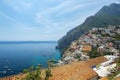 Scenic view of Positano, Amalfi Coast, Campania region in Italy Royalty Free Stock Photo