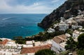 Scenic view of Positano, Amalfi Coast, Campania region in Italy Royalty Free Stock Photo