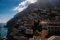 Scenic view of Positano, Amalfi Coast, Campania region in Italy Royalty Free Stock Photo