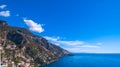 Aerial view of Positano photo 29 of 54, 360 degrees, beautiful Mediterranean village on Amalfi Coast Costiera Amalfitana in Royalty Free Stock Photo