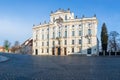 Scenic view of Prague city, Czech Republic in historical center of Prague, buildings and monuments of the dusk. Royalty Free Stock Photo