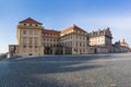 Scenic view of Prague city, Czech Republic in historical center of Prague, buildings and monuments of the dusk. Royalty Free Stock Photo