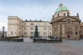 Scenic view of Prague city, Czech Republic in historical center of Prague, buildings and monuments of the dusk. Royalty Free Stock Photo