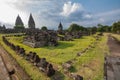 A scenic view of the Prambanan temple - Indonesia Royalty Free Stock Photo