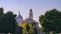 Padua - Scenic view from Prato della Valle on the Basilica of Santa Giustina in Padua, Veneto, Italy, Europe Royalty Free Stock Photo