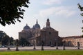 Padua - Scenic view from Prato della Valle on the Basilica of Santa Giustina in Padua, Veneto, Italy, Europe Royalty Free Stock Photo