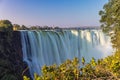 Scenic view of Victoria Falls in Matabeleland North Province, Zimbabwe Royalty Free Stock Photo