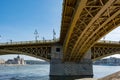 Scenic view of Margit bridge in Budapest.