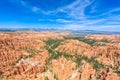 View of red sandstone hoodoos in Bryce Canyon National Park in Utah, USA - View of Inspiration Point Royalty Free Stock Photo