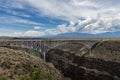 Scenic view of the Rio Grande Gorge Bridge near Taos, New Mexico Royalty Free Stock Photo