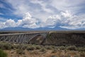 Scenic view of the Rio Grande Gorge Bridge near Taos, New Mexico Royalty Free Stock Photo