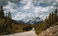 Scenic Icefields Pkwy traveling through Banff and Jasper National Park