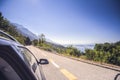 scenic view on road on Makarska riviera in Croatia. Royalty Free Stock Photo