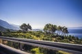 Scenic view on road on Makarska riviera in Croatia. Royalty Free Stock Photo