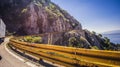 Scenic view on road on Makarska riviera in Croatia. Royalty Free Stock Photo