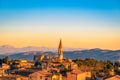 Scenic view of Rocca Paolina Perugia in Italy in the sunset Royalty Free Stock Photo