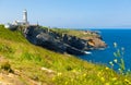 Cape Mayor with lighthouse, Santander, Spain Royalty Free Stock Photo