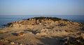 Scenic view of a rocky coastline of sardinia island