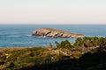 Scenic view of rocky seascape in Sonabia