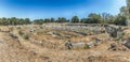 Scenic view of the Roman amphitheatre of Syracuse, Sicily, Italy