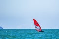 Scenic view of a sailboat during the 36th Americas Cup in Auckland, New Zealand