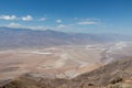 Scenic view of Salt Badwater Basin and Panamint Mountains seen from Dante View in Death Valley National Park, California, USA Royalty Free Stock Photo