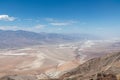 Scenic view of Salt Badwater Basin and Panamint Mountains seen from Dante View in Death Valley National Park, California, USA Royalty Free Stock Photo