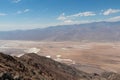 Scenic view of Salt Badwater Basin and Panamint Mountains seen from Dante View in Death Valley National Park, California, USA Royalty Free Stock Photo
