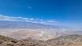 Scenic view of Salt Badwater Basin and Panamint Mountains seen from Dante View in Death Valley National Park, California, USA Royalty Free Stock Photo